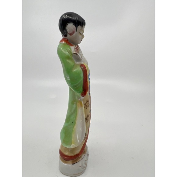 VINTAGE JAPANESE GIRL FIGURE 1945 OCCUPIED JAPAN - Picture 3 of 7